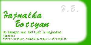 hajnalka bottyan business card